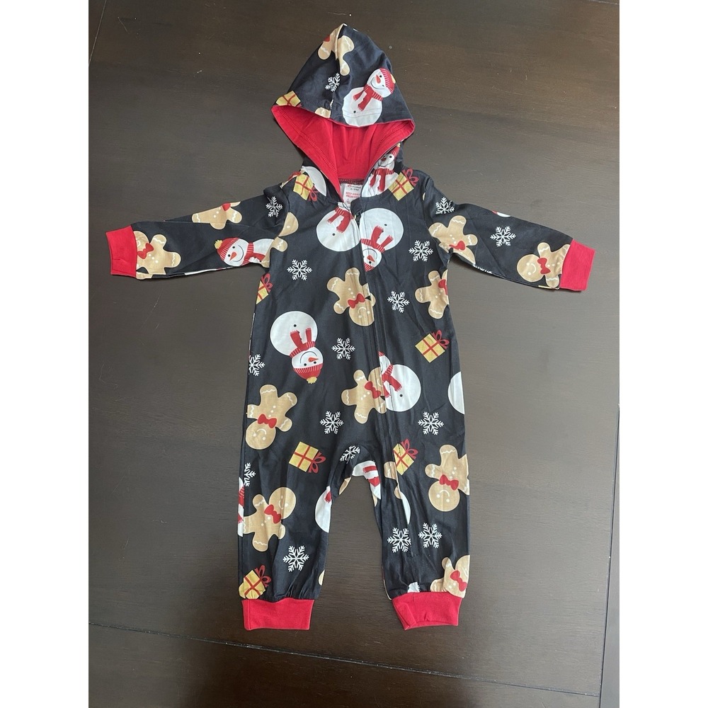 PatPat Unisex 1-Piece Christmas Zip-Up Hoodie Jumper Size 6-9M New With Tags